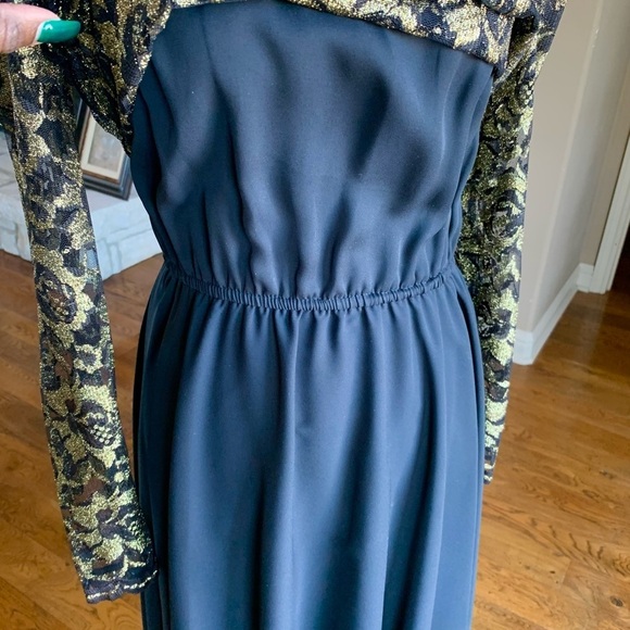 In the Moon Black and Gold Special‎ Event Dress size 8 - Picture 7 of 16